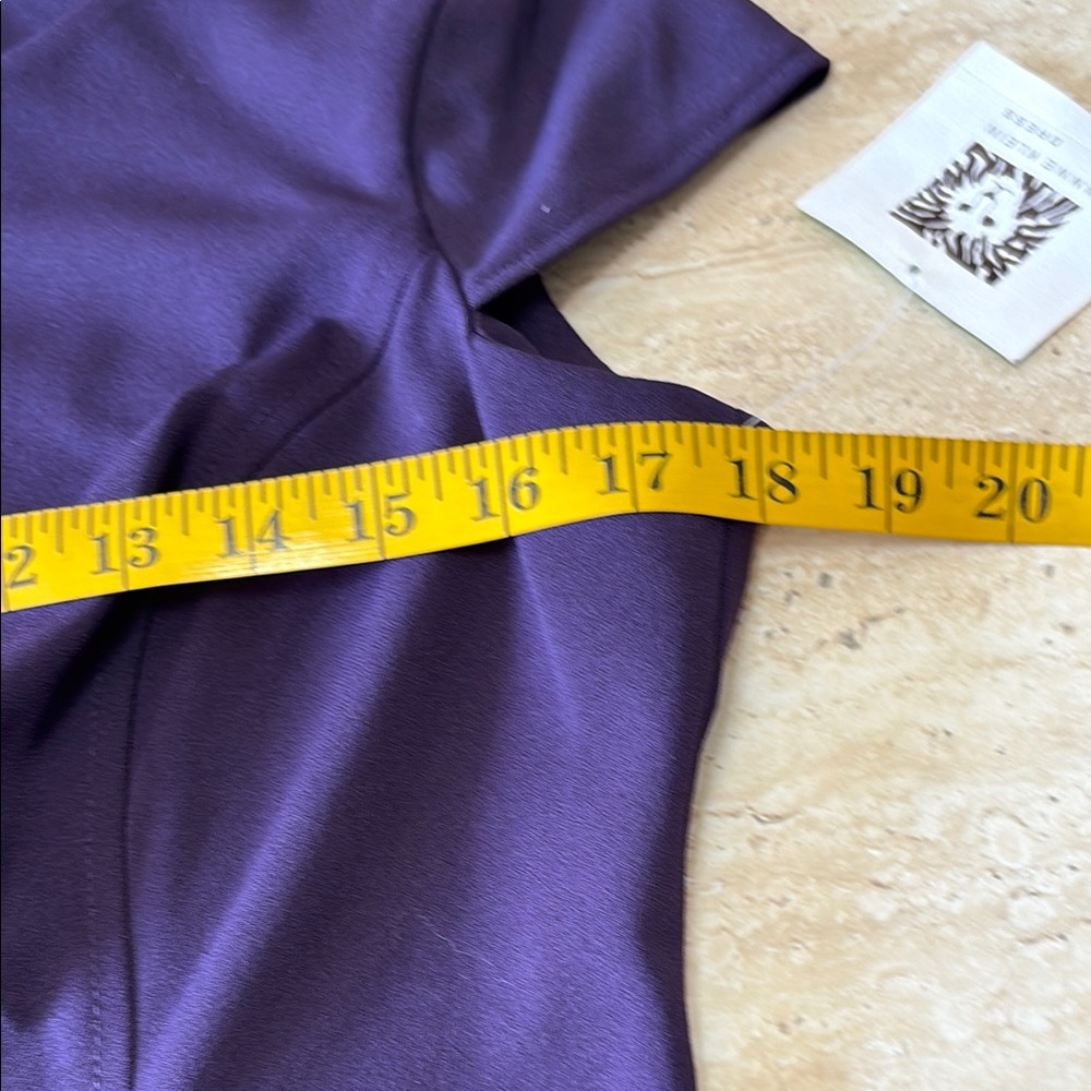 NWT Anne Klein Elegant Purple Women's Dress. Measurements are in photos. - Picture 8 of 14